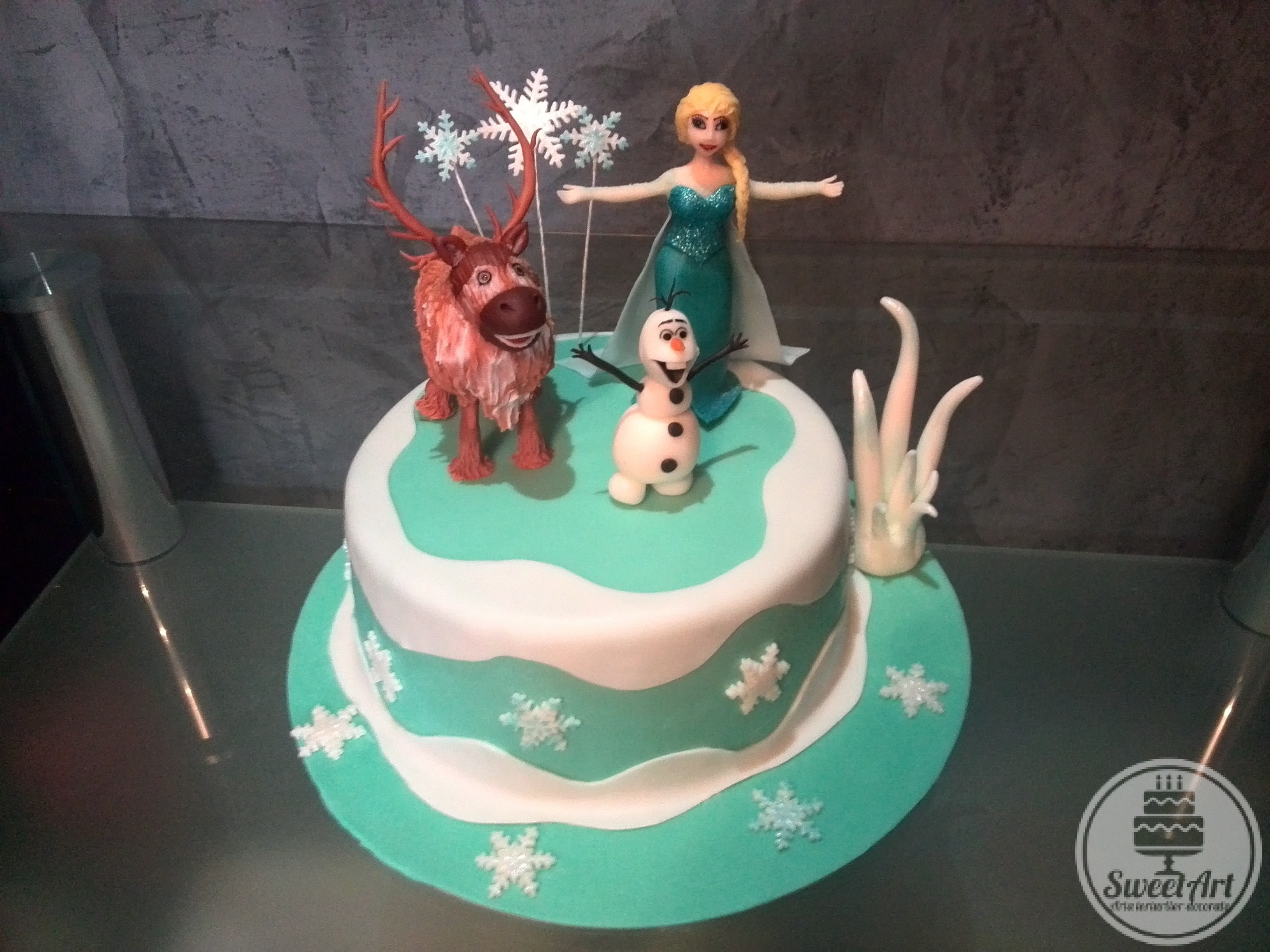 Frozen: Elsa, Olaf, Sven, fulgi de zăpadă și țurțuri de gheață
