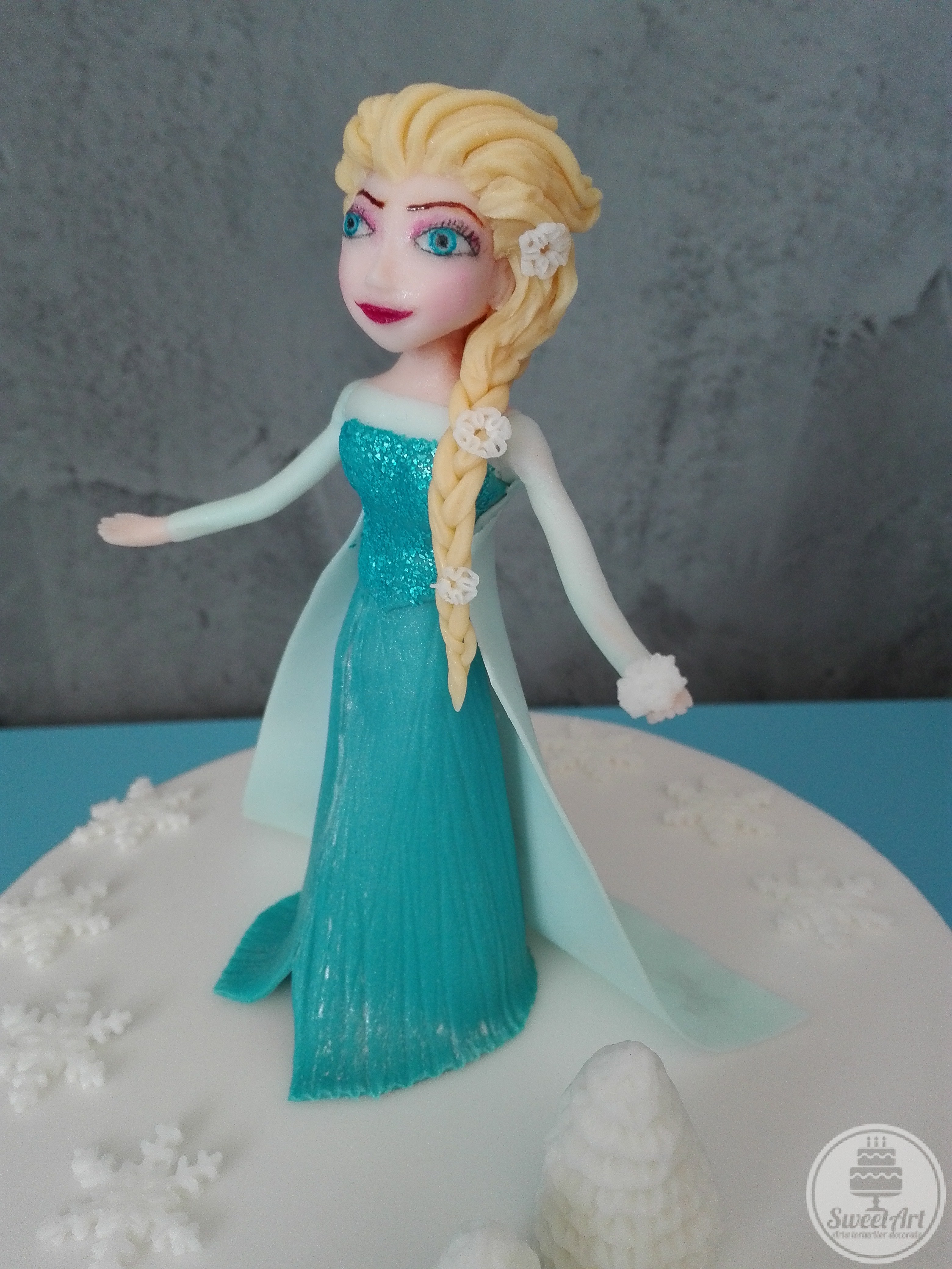 Elsa - regina gheții, zăpadă și fulgi de zăpadă
